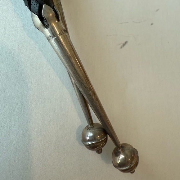 Sterling Silver Buffalo Bolo Tie Tony Sanchez Jackson Hole Gem Eyes Western - Picture 8 of 9